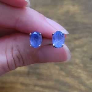 Tanzinite earrings